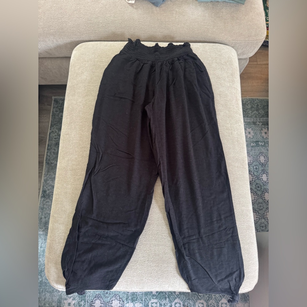 Mahina Black Casual Pants